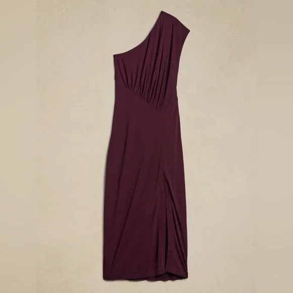 NWT! Banana Republic New Pinot Noir Purple Radhi Midi Dress - Multiple 💛 - Picture 4 of 7